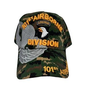 US Army 101st Airborne Division Digital Camouflage Men's Ball Cap Embroidered